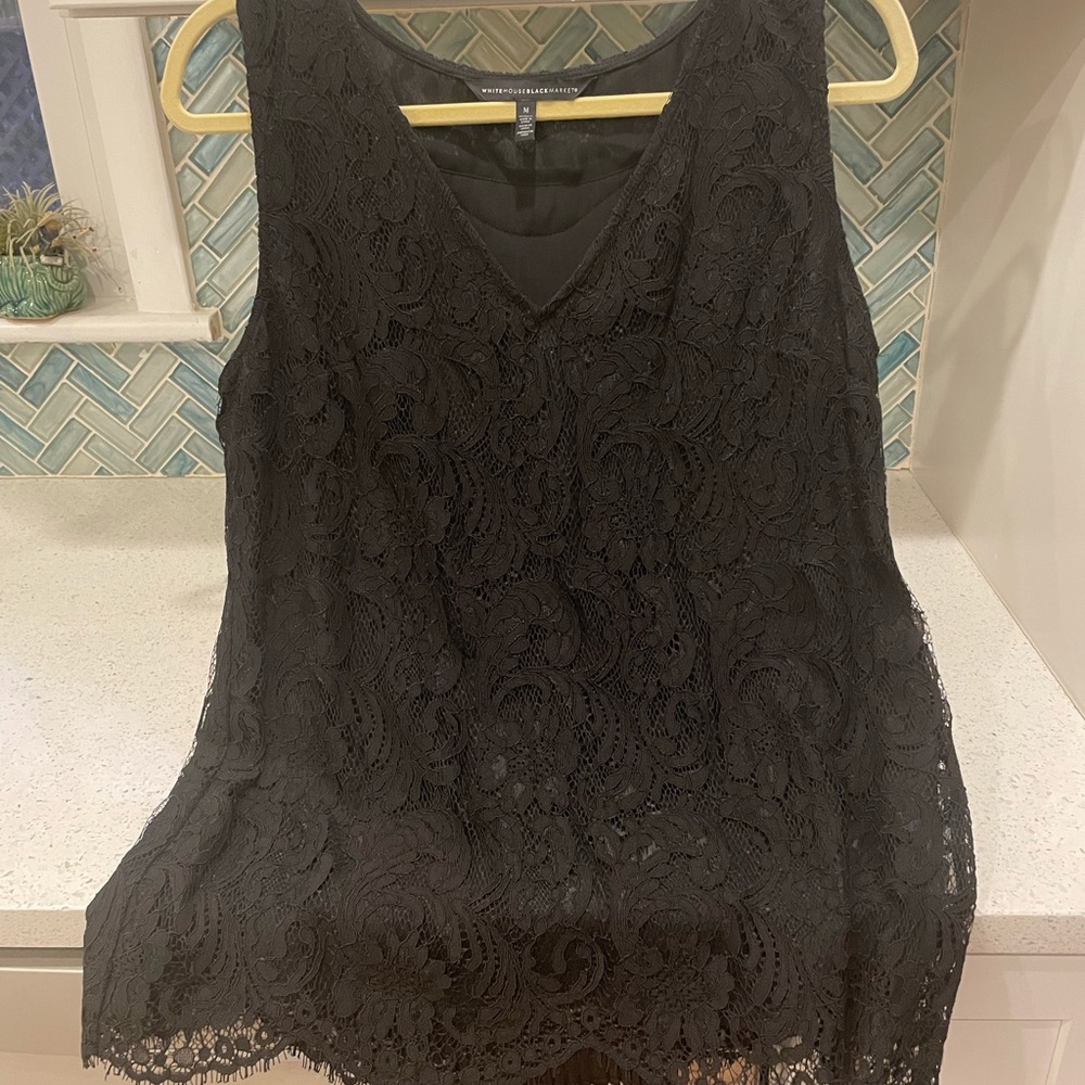 WHBM lace sleeveless top